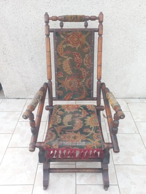 Pamono Napoleon III Bamboo Style Rocking Chair Best