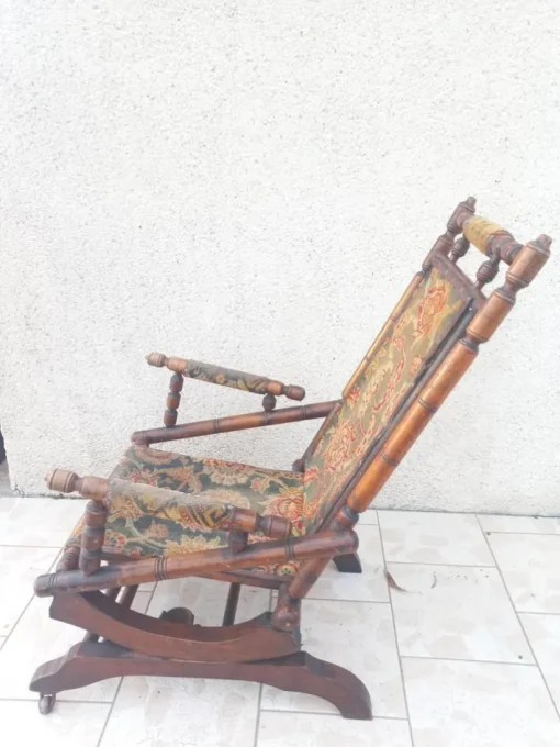 Pamono Napoleon III Bamboo Style Rocking Chair Best