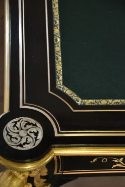 Pamono Napoleon III Darkened Wood Game Table Outlet