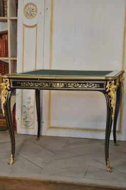 Pamono Napoleon III Darkened Wood Game Table Outlet