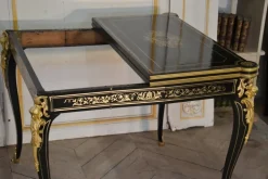 Pamono Napoleon III Darkened Wood Game Table Outlet