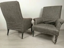 Pamono Napoleon III Duchess Brisé Armchairs , Set of 3