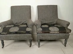 Pamono Napoleon III Duchess Brisé Armchairs , Set of 3