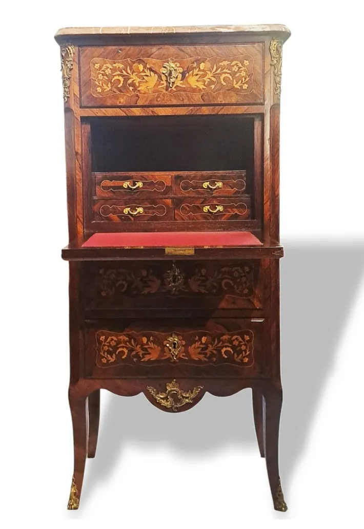 Pamono Napoleon III Inlaid Secretary, France Sale