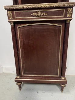 Pamono Napoleon III Mahogany and Chiseled Bronze Display Cabinet, 19th Century Online