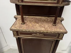 Pamono Napoleon III Mahogany and Chiseled Bronze Display Cabinet, 19th Century Online