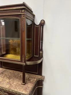 Pamono Napoleon III Mahogany and Chiseled Bronze Display Cabinet, 19th Century Online