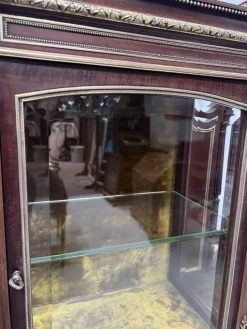 Pamono Napoleon III Mahogany and Chiseled Bronze Display Cabinet, 19th Century Online