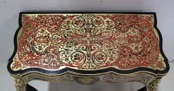 Pamono Napoleon III Marquetry Boulle Game Table, 19th Century