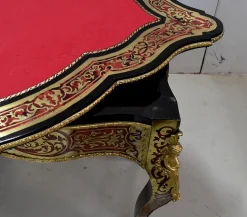 Pamono Napoleon III Marquetry Boulle Game Table, 19th Century