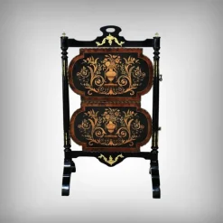 Pamono Napoleon III Marquetry Serving Trolley, 19th Century Online