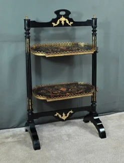 Pamono Napoleon III Marquetry Serving Trolley, 19th Century Online