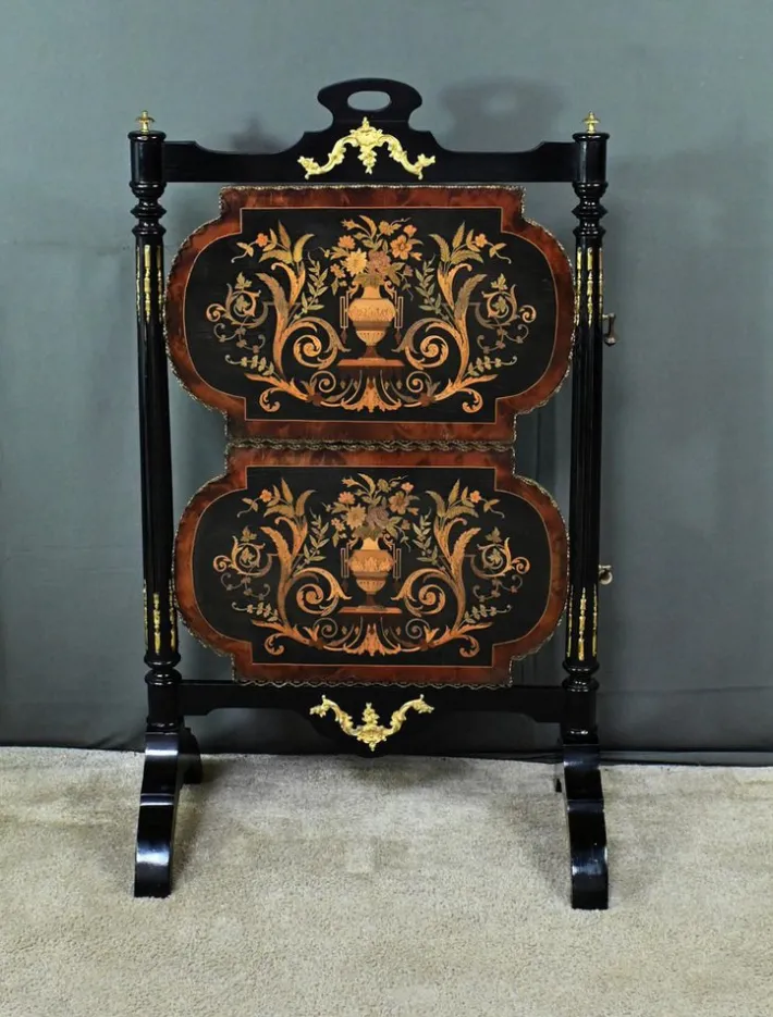 Pamono Napoleon III Marquetry Serving Trolley, 19th Century Online