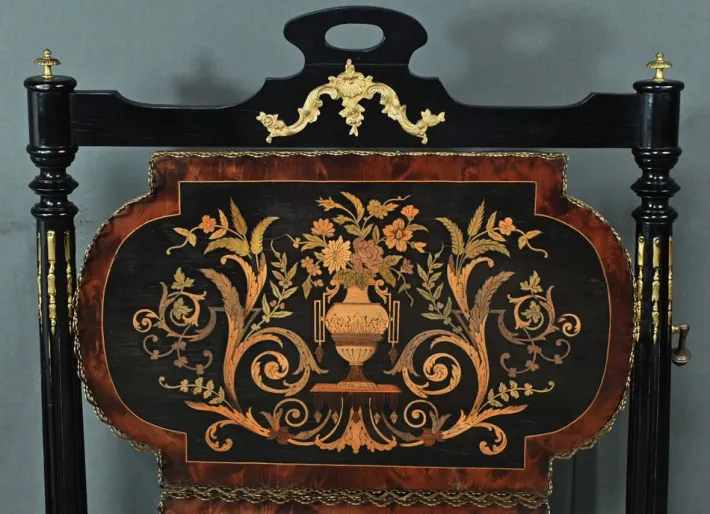 Pamono Napoleon III Marquetry Serving Trolley, 19th Century Online