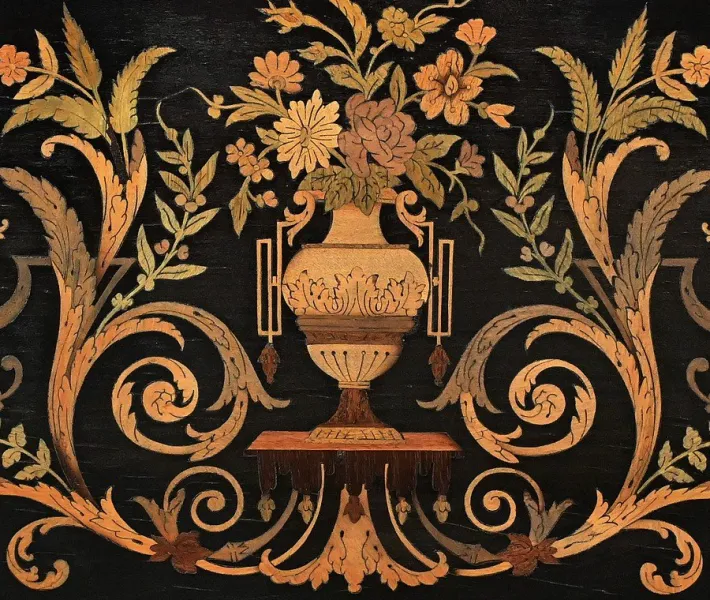 Pamono Napoleon III Marquetry Serving Trolley, 19th Century Online