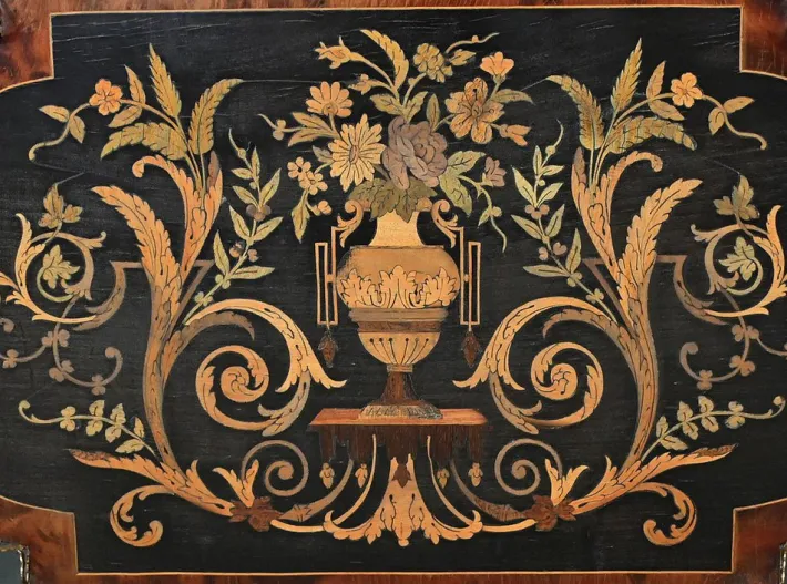 Pamono Napoleon III Marquetry Serving Trolley, 19th Century Online