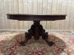 Pamono Napoleon III Oval Dining Table with Central Leg Discount