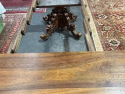 Pamono Napoleon III Oval Dining Table with Central Leg Discount
