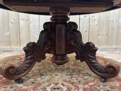 Pamono Napoleon III Oval Dining Table with Central Leg Discount