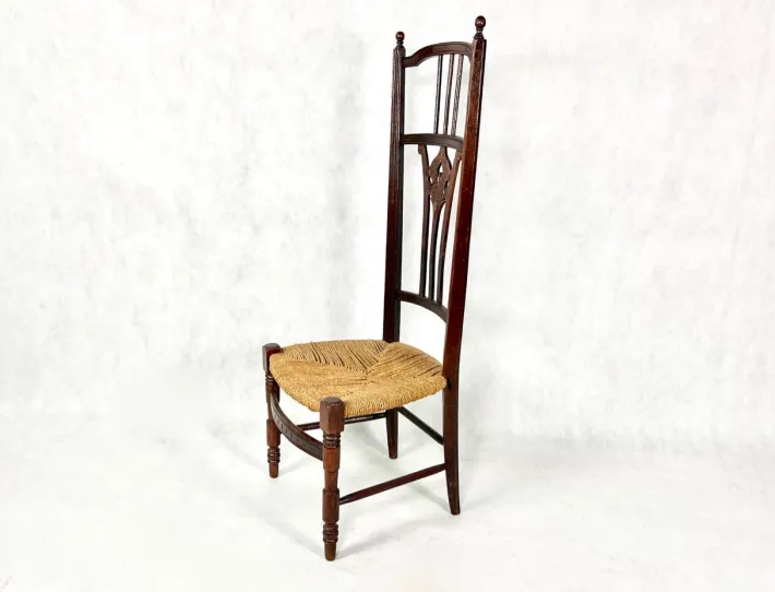 Pamono Napoleon III Straw Nanny Chair, 1800s Online