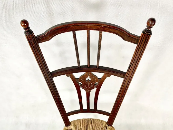 Pamono Napoleon III Straw Nanny Chair, 1800s Online