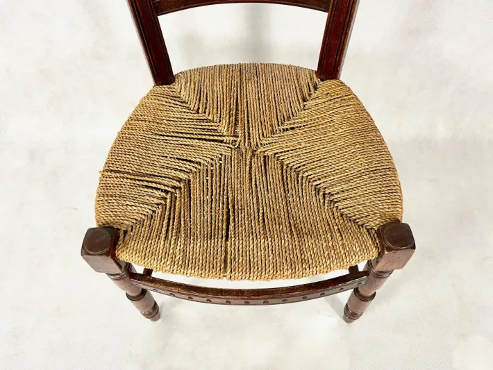Pamono Napoleon III Straw Nanny Chair, 1800s Online