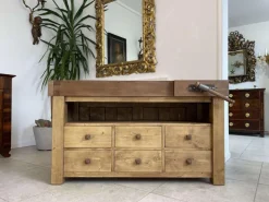 Pamono Narrow Workbench with Drawers Clearance