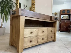 Pamono Narrow Workbench with Drawers Clearance