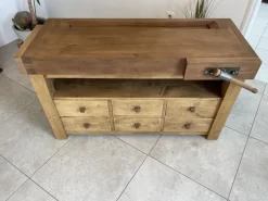 Pamono Narrow Workbench with Drawers Clearance