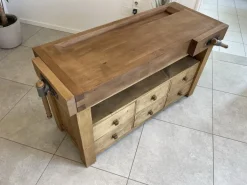 Pamono Narrow Workbench with Drawers Clearance