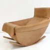 Pamono Natural Leather Rocking Chair from de Sede, Switzerland, 1970s Online