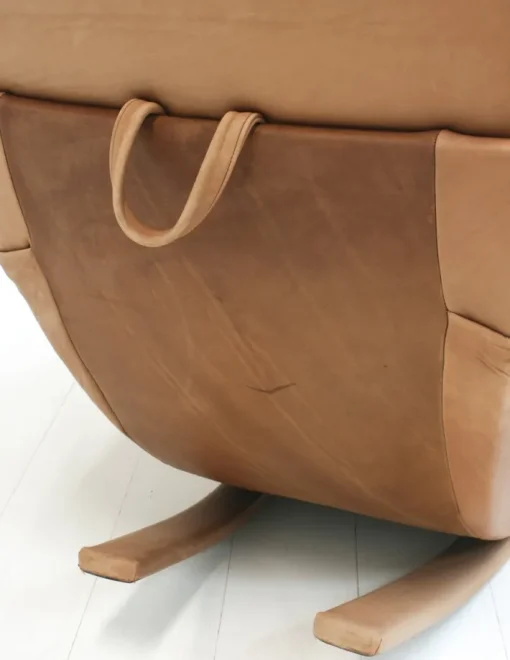 Pamono Natural Leather Rocking Chair from de Sede, Switzerland, 1970s Online