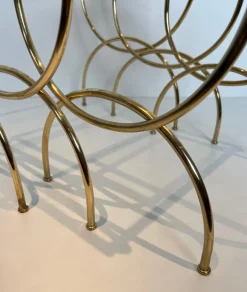 Pamono Neoclassical Brass Nesting Tables, Set of 3 Outlet