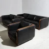 Pamono New York Leather Sofa Set by Alberto Nieri for Galeria Nieri, 1980s, Set of 3 Outlet
