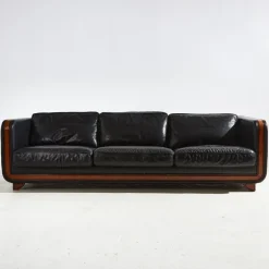 Pamono New York Leather Sofa Set by Alberto Nieri for Galeria Nieri, 1980s, Set of 3 Outlet