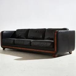 Pamono New York Leather Sofa Set by Alberto Nieri for Galeria Nieri, 1980s, Set of 3 Outlet