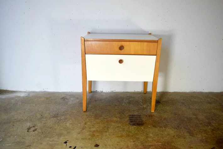 Pamono Nightstand with Drawers, 1960s Sale