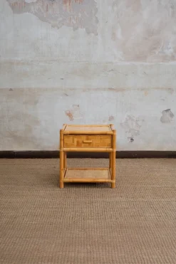 Pamono Nightstands in Pressed Bamboo, 1970s, Set of 2 Hot