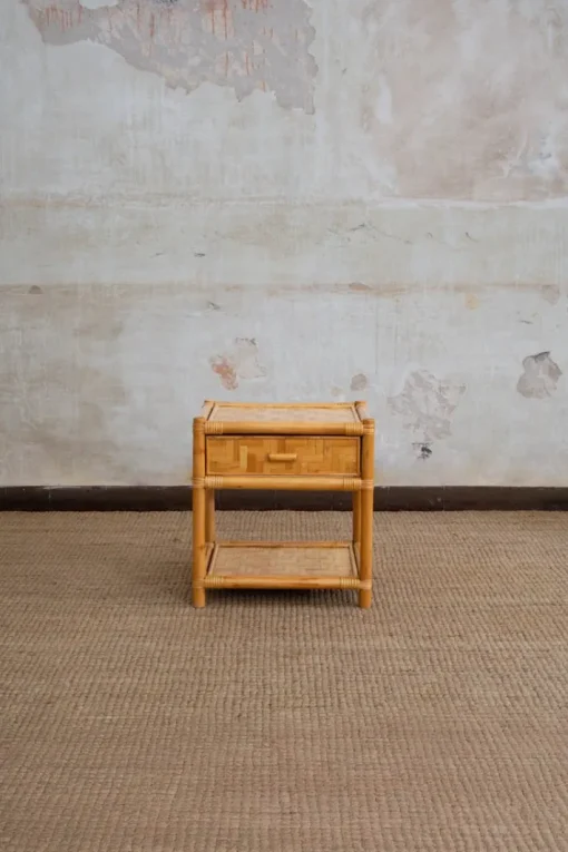 Pamono Nightstands in Pressed Bamboo, 1970s, Set of 2 Hot