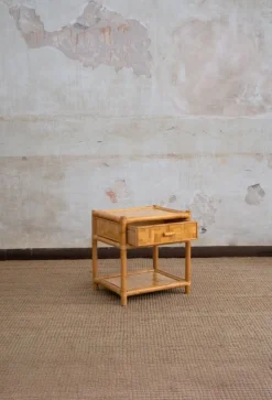 Pamono Nightstands in Pressed Bamboo, 1970s, Set of 2 Hot