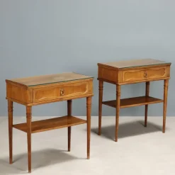 Pamono Nightstands, 1950s, Set of 2