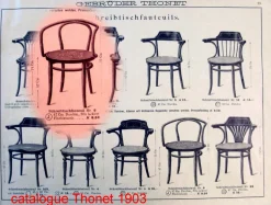 Pamono No. 209 B9 Armchair with Star-Shaped Seat from Thonet, 1905 Outlet