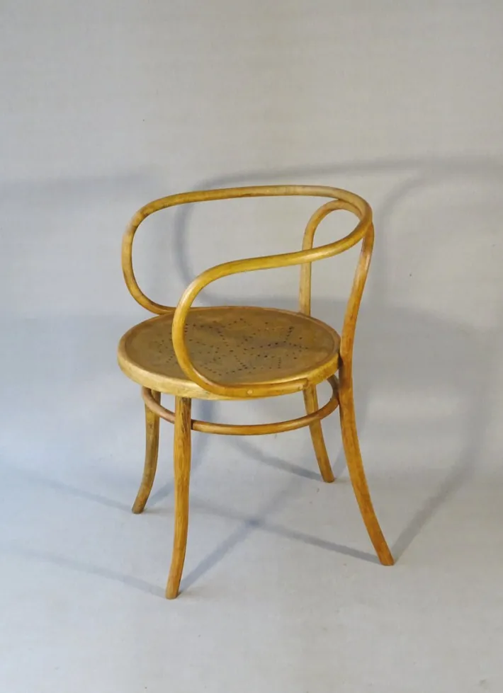 Pamono No. 209 B9 Armchair with Star-Shaped Seat from Thonet, 1905 Outlet