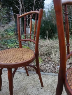 Pamono No. 66 Bistro Dining Chairs from Thonet, Vienna, Austria, 1910s, Set of 4