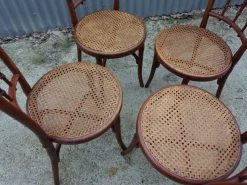 Pamono No. 66 Bistro Dining Chairs from Thonet, Vienna, Austria, 1910s, Set of 4