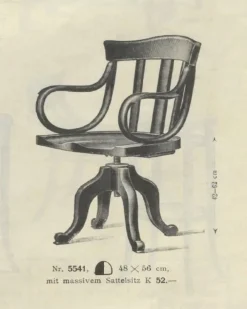 Pamono No. 5541 Swivel Chair from Thonet, 1890s Online