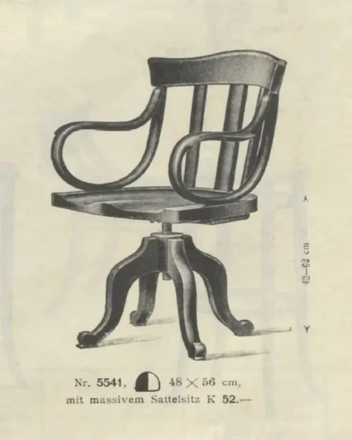 Pamono No. 5541 Swivel Chair from Thonet, 1890s Online