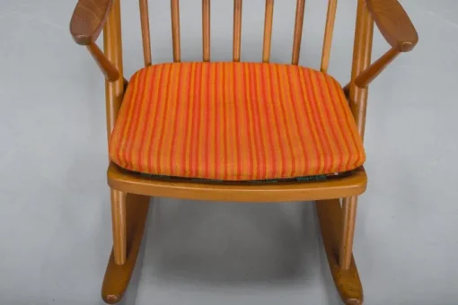 Pamono No. 182 Teak Rocking Chair by Frank Reenskaug for Bramin, 1960s Clearance