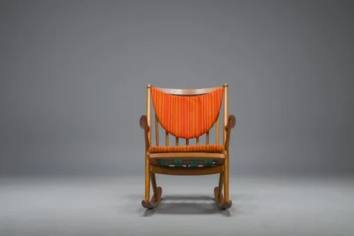 Pamono No. 182 Teak Rocking Chair by Frank Reenskaug for Bramin, 1960s Clearance