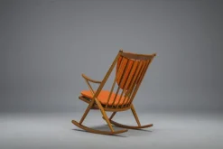 Pamono No. 182 Teak Rocking Chair by Frank Reenskaug for Bramin, 1960s Clearance